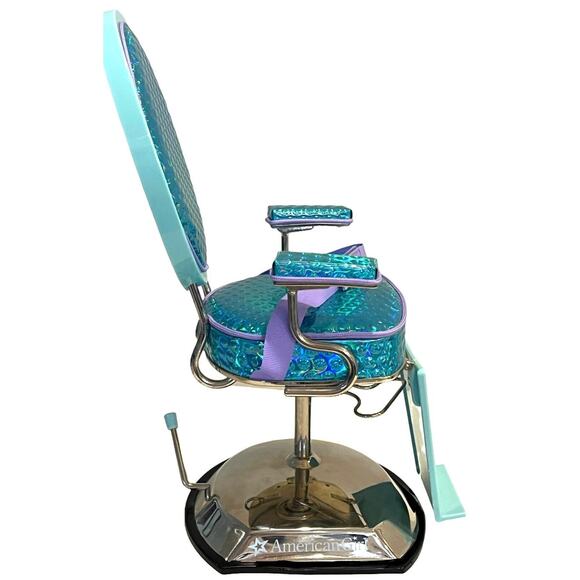 American Girl Doll HAIR STYLING SALON CHAIR Recliner Spa Accessory Iridescent - Picture 9 of 10